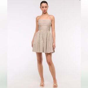 Abercrombie & Fitch Emerson Tie-Strap Mini Dress